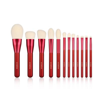 Custom Private Label Synthetic 12PCS Red Makeup Brush Set Custom Private Label Synthetic 12PCS Red Makeup Brush Set